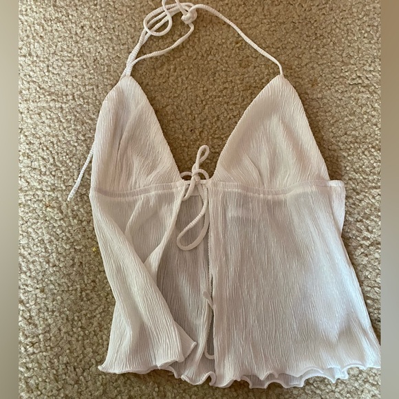 white tie top - Picture 2 of 4